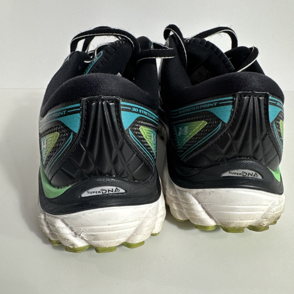 Brooks Glycerin 14 Women's Size 8 Running‎ Shoes Sneakers Black Aqua - Picture 5 of 8